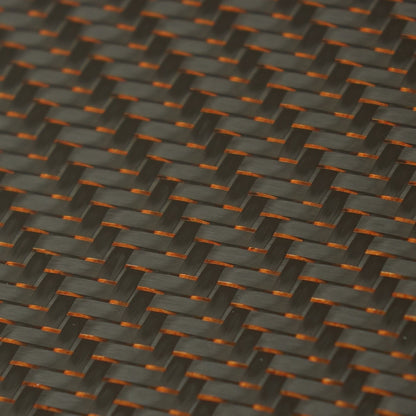 Money Clip - 2x2 with Metallic Copper Lacing Carbon Fiber